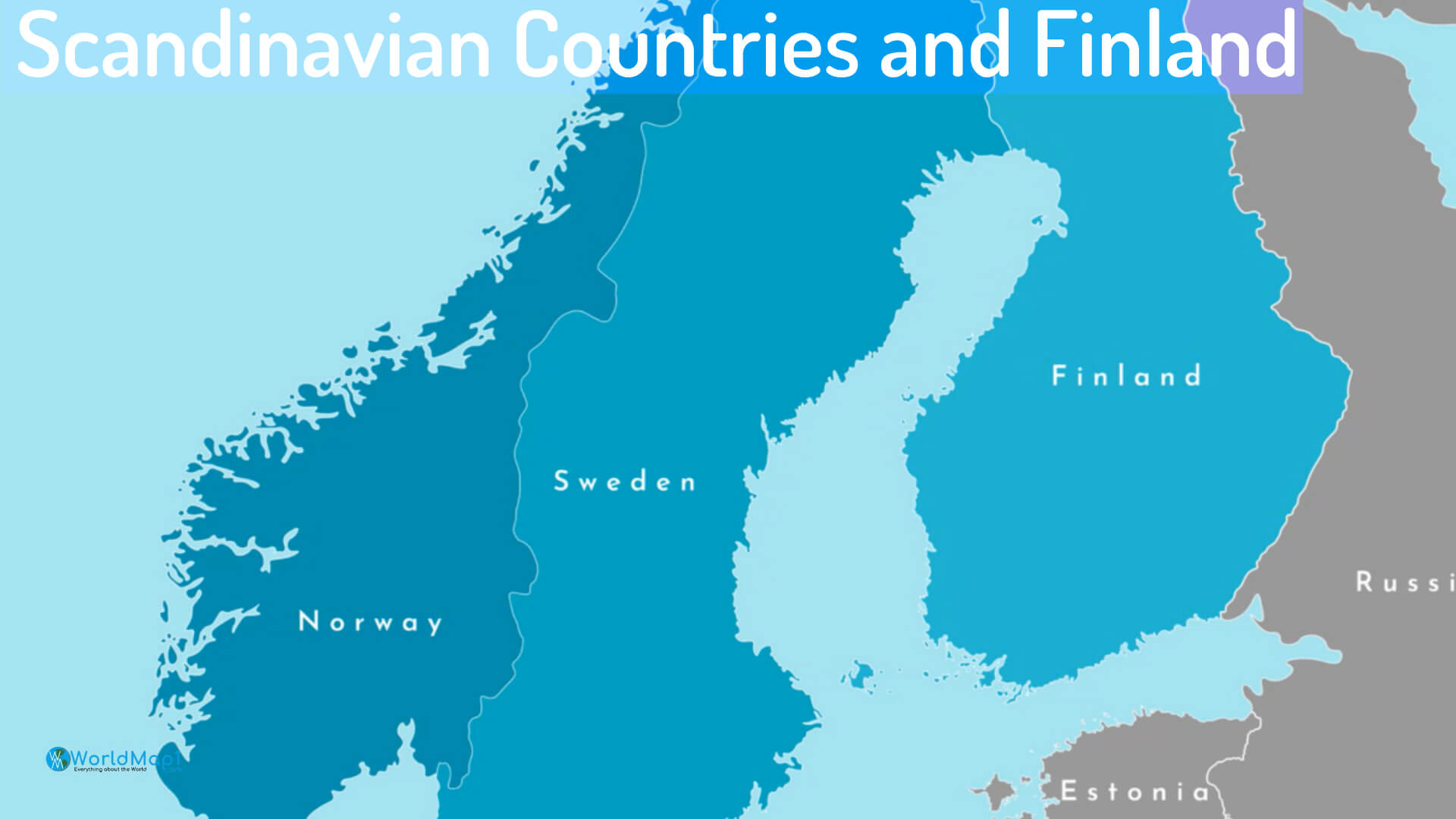 Skandinavische Länder und Finnland Karte